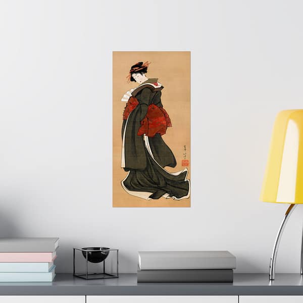 4170837243760414432_2048.jpeg Woman Holding a Fan - Katsushika Hokusai (c. 1810-1811) - Japanese Woodblock Poster Print