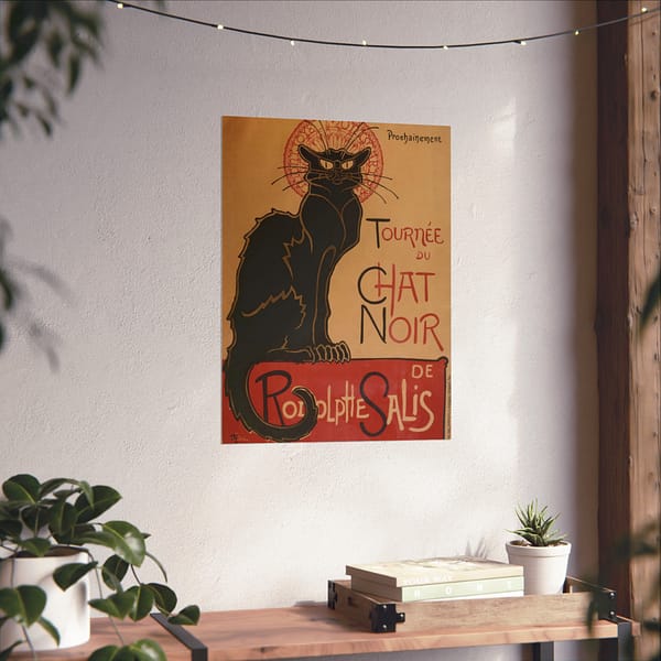 4242783502408048765_2048.jpeg Le Chat Noir – Théophile Steinlen (1896) – Art Nouveau Poster Print