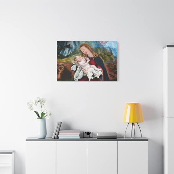4282900663610189843_2048.jpeg Isenheim Altarpiece (Nativity panel) – Matthias Grünewald (c. 1512-1516) – Renaissance Canvas Print