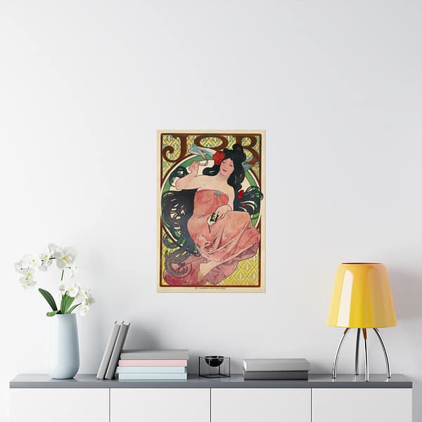 4314925166605897672_2048.jpeg Job Cigarettes ad – Alphonse Mucha (1894) – Art Nouveau Poster Print