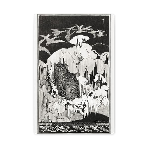 4329421270263070421_2048.jpeg Kerstnacht - Theo van Hoytema (1894) - Art Nouveau Canvas Print