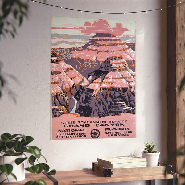 4331781475177020775_2048.jpeg Grand Canyon National Park – Works Progress Administration (1938) – Vintage Travel Poster Print