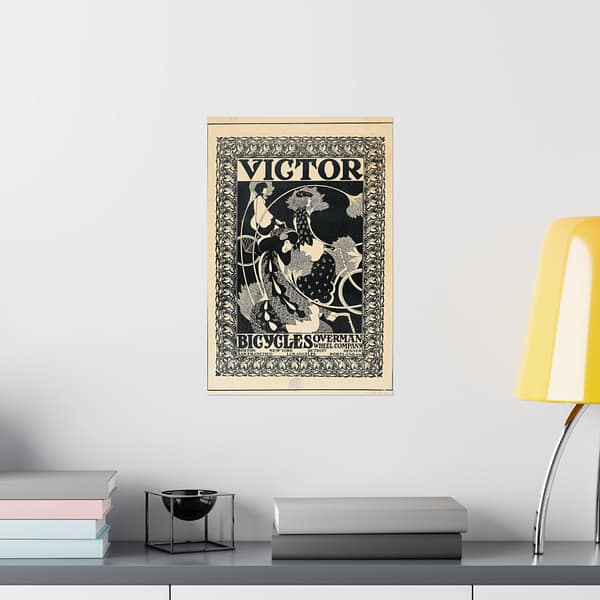 4356729410156490667_2048.jpeg Victor Bicycles ad – William Henry Bradley (c. 1896) – Art Nouveau Poster Print