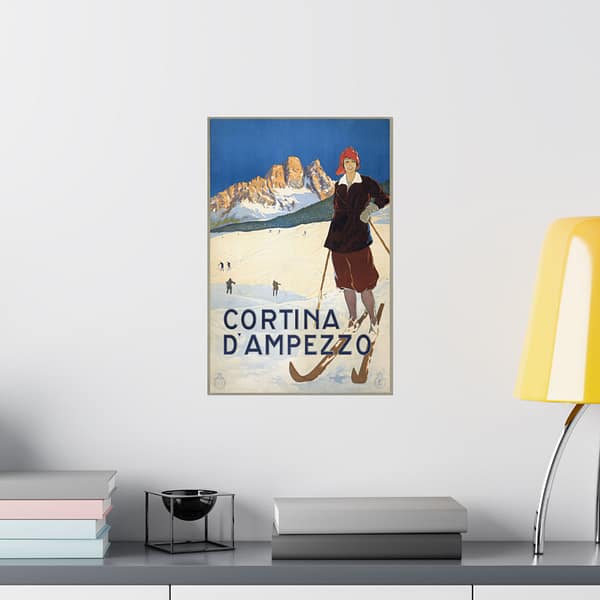 4394412917093679612_2048-1.jpeg Cortina d’Ampezzo, Italy – ENIT Italian National Tourist Board (c. 1920) – Vintage Travel Poster Print