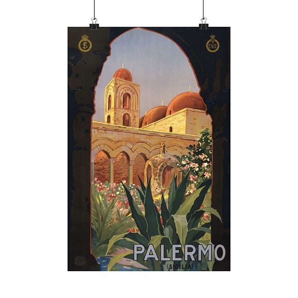 4500044945748523362_2048-1.jpeg Palermo, Sicilia (Sicily) – ENIT Italian National Tourist Board (c. 1920) – Vintage Travel Poster Print