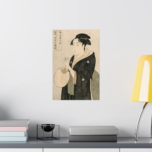 4520729464976551586_2048.jpeg Woman Holding a Fan - Kitagawa Utamaro (c. 1793) - Japanese Woodblock Poster Print