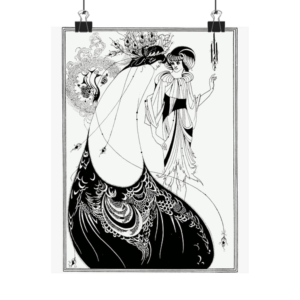 4539235791431201551_2048.jpeg Aubrey Beardsley – The Peacock Skirt (1893) – Art Nouveau Poster Print