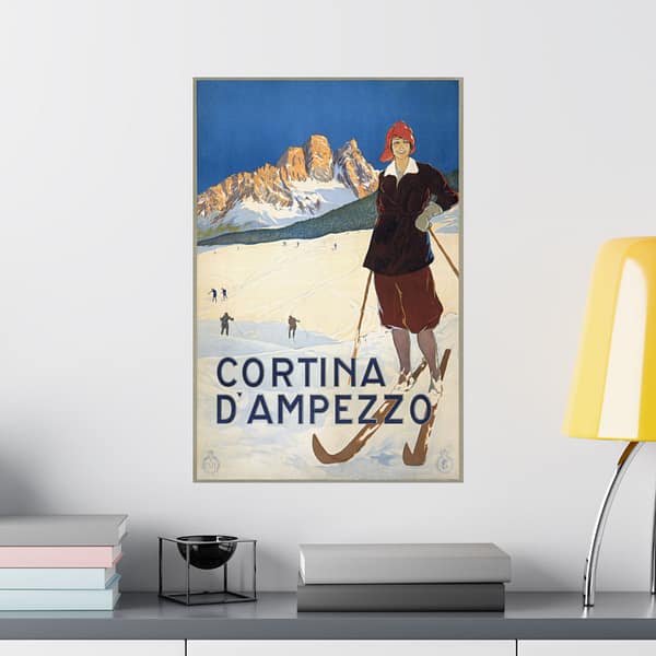 4551884035555357237_2048.jpeg Cortina d’Ampezzo, Italy – ENIT Italian National Tourist Board (c. 1920) – Vintage Travel Poster Print