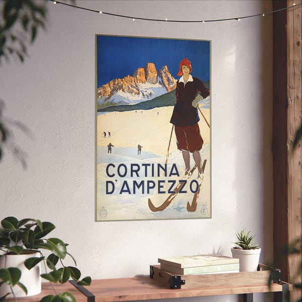 4588043017795813103_2048-1.jpeg Cortina d’Ampezzo, Italy – ENIT Italian National Tourist Board (c. 1920) – Vintage Travel Poster Print
