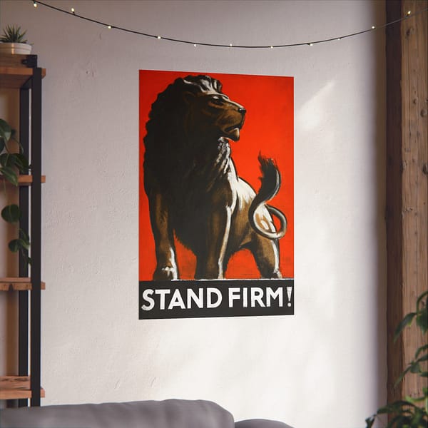 4599939054887022821_2048.jpeg Stand Firm! - Tom Purvis (1943) - Patriotic WWII Poster Print