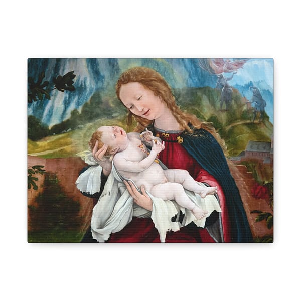 4661223823455329269_2048.jpeg Isenheim Altarpiece (Nativity panel) – Matthias Grünewald (c. 1512-1516) – Renaissance Canvas Print