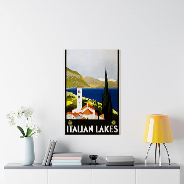 4782471986426152897_2048.jpeg Italian Lakes – ENIT Italian National Tourist Board (c. 1930) – Vintage Travel Poster Print
