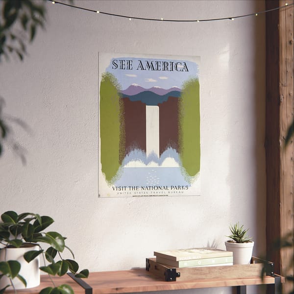 4803154717373275132_2048.jpeg See America, Visit the National Parks – Works Progress Administration (c. 1930s) – Vintage Travel Poster Print