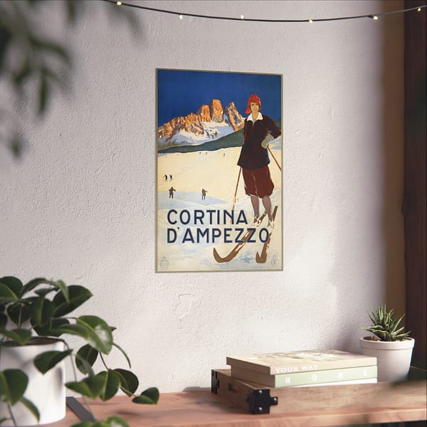 4844317032026088339_2048-1.jpeg Cortina d’Ampezzo, Italy – ENIT Italian National Tourist Board (c. 1920) – Vintage Travel Poster Print