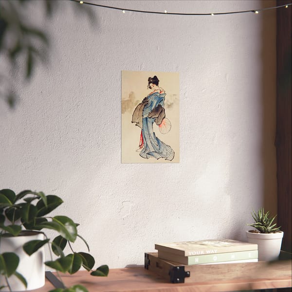 4858797174805108169_2048.jpeg Woman Holding a Fan - Katsushika Hokusai (1830) - Japanese Woodblock Poster Print