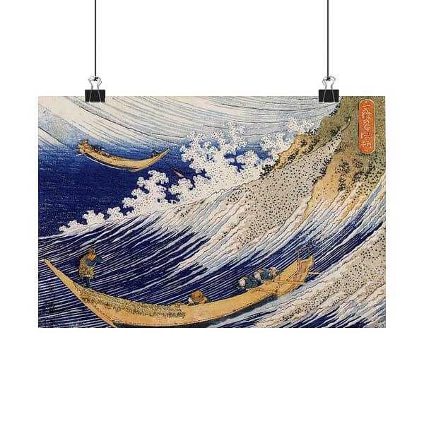 4881778556793036909_2048.jpeg Choshi in Shimosa Province - Katsushika Hokusai (1833) - Japanese Woodblock Poster Print