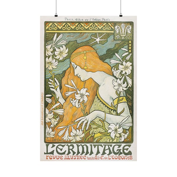 4905764517551723054_2048.jpeg L'Ermitage - Paul Berthon (1897) - Art Nouveau Poster Print