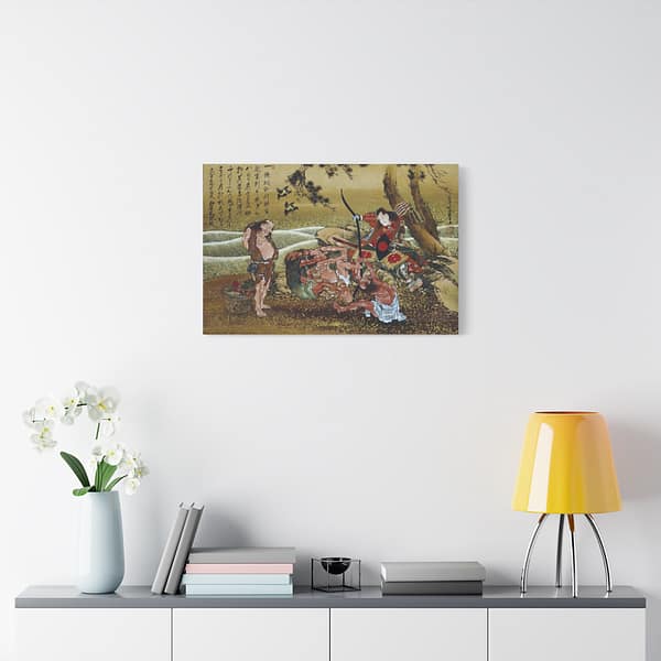 4966205039585785276_2048.jpeg Tametomo and the inhabitants of Onoshima Island – Katsushika Hokusai (1811) – Japanese Woodblock Canvas Print