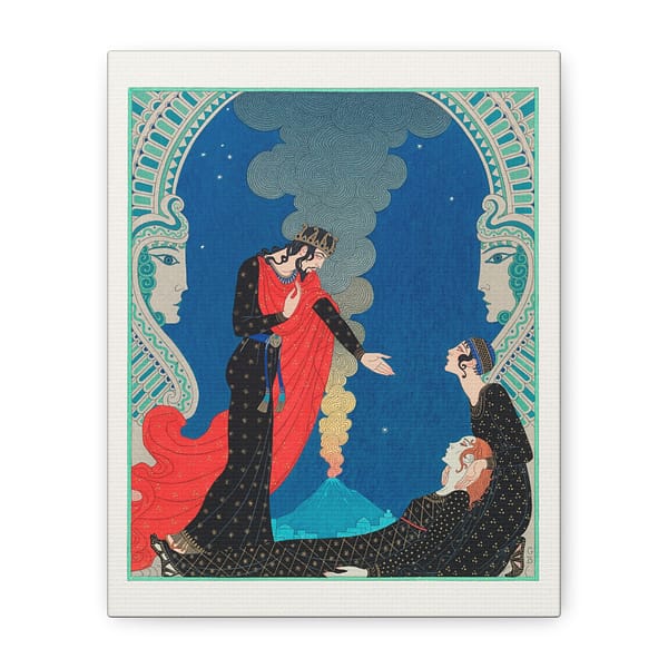 5021995193829491218_2048.jpeg Empedocles and Panthea - George Barbier (1929) - Art Deco Canvas Print