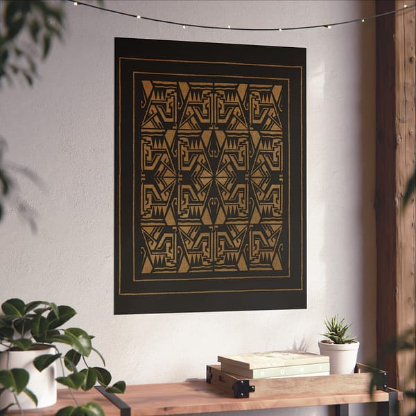 5042615388581400498_2048.jpeg Art Deco Geometric Velvet Pattern (c. 1920-1930) - Art Deco Poster Print