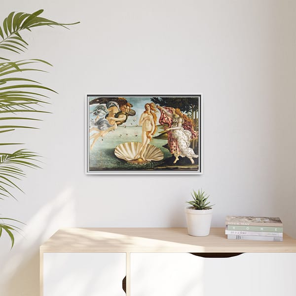 5069568809857610379_2048.jpeg The Birth of Venus – Sandro Botticelli (c. 1485-1486) – Renaissance Framed Canvas Print