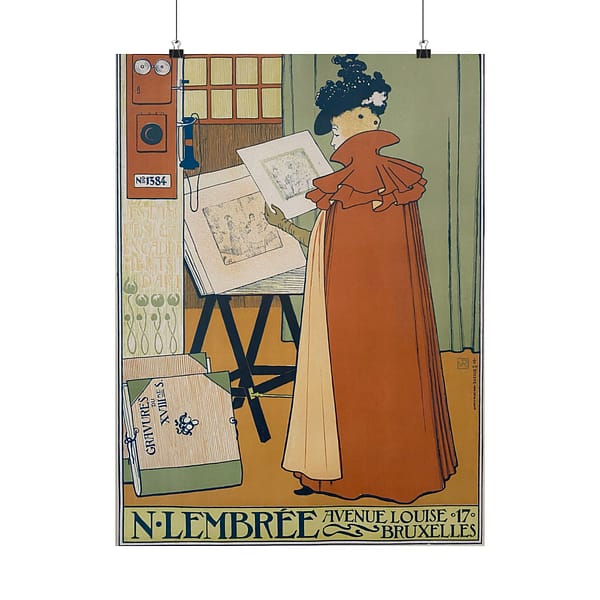 5139068864535178001_2048.jpeg N. Lembrée, Encadrements – Théo Van Rysselberghe (1897) – Art Nouveau Poster Print