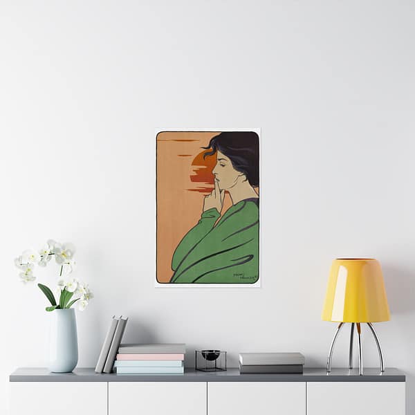 5140321225328259751_2048.jpeg L'Heure du Silence - Henri Georges J. I. Meunier (1897) - Art Nouveau Poster Print