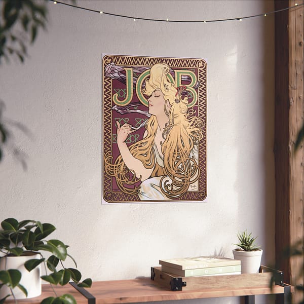 5190642388296666769_2048.jpeg Job Cigarettes ad - Alphonse Mucha (1896) - Art Nouveau Poster Print