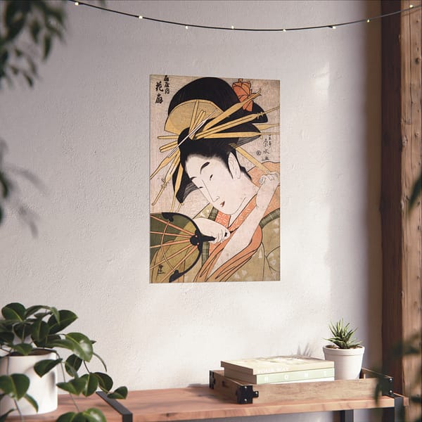 5235312676492784236_2048.jpeg The Courtesan Hanaogi of the Ogiya – Ichirakutei Eisui (c. 1798) – Japanese Woodblock Poster Print