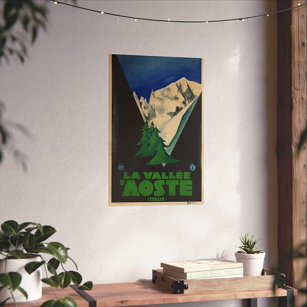 5301198036066047673_2048.jpeg La Vallee d’Aoste (Italie) – ENIT Italian National Tourist Board – Vintage Travel Poster Print