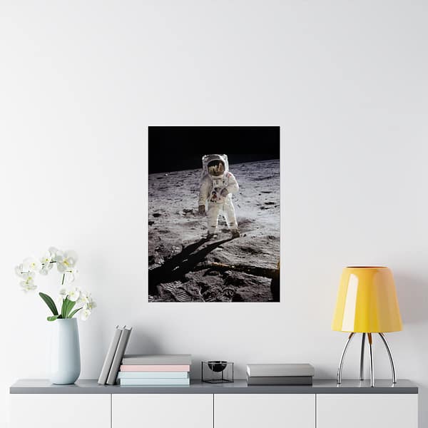 5316269337193869821_2048.jpeg Buzz Aldrin on the Moon - NASA Apollo 11 Mission Photograph (1969) - Space Age Poster Print
