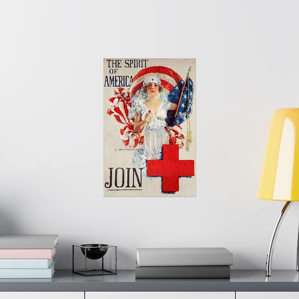 5372941294411931277_2048.jpeg The Spirit of America - Join - Howard Chandler Christy (1919) - Patriotic Poster Print