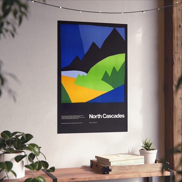 5486161599285568773_2048.jpeg North Cascades – National Park Service (1972) – Vintage Travel Poster Print