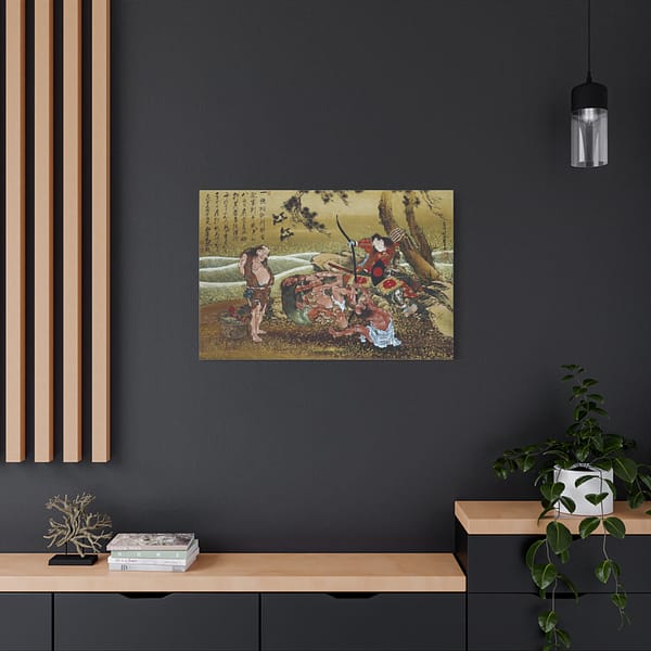5544740963256097721_2048.jpeg Tametomo and the inhabitants of Onoshima Island – Katsushika Hokusai (1811) – Japanese Woodblock Canvas Print