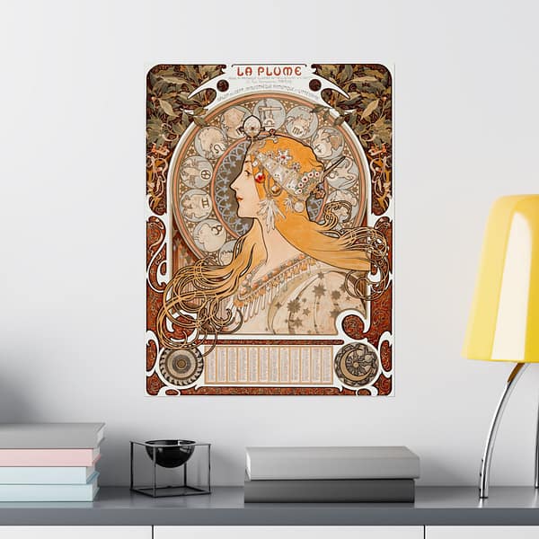 5588395970523461435_2048.jpeg Zodiaque, La Plume - Alphonse Mucha (ca. 1896-1897) - Art Nouveau Poster Print