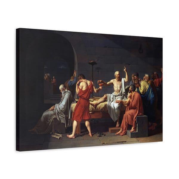 5596324732671958748_2048.jpeg The Death of Socrates – Jacques-Louis David (1787) – Classical Canvas Print