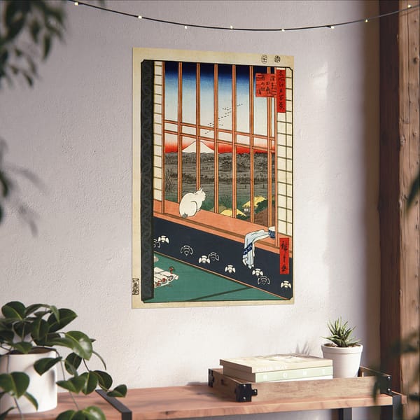 5606729410609869215_2048.jpeg Asakusa Ricefields and Torinomachi Festival – Utagawa Hiroshige (1857) – Japanese Woodblock Poster Print