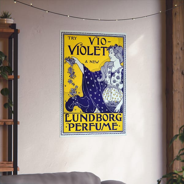 562455214623629956_2048.jpeg Try Vio-Violet, A New Lundborg Perfume – Louis Rhead (1895) – Art Nouveau Poster Print