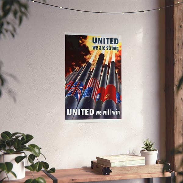 5719142560833132808_2048.jpeg United We Are Strong - United We Will Win - Henry Koerner (1943) - Patriotic WWII Poster Print