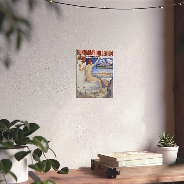 5721583617200870698_2048.jpeg Hungaria’s Millenium, Budapest 1896 – Théo Van Rysselberghe – Art Nouveau Poster Print
