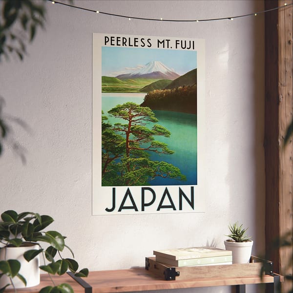 5736975849891738212_2048.jpeg Peerless Mt. Fuji – Japanese Government Railways (c. 1930s) – Vintage Travel Poster Print