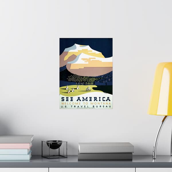 5771737469774313046_2048.jpeg See America: Welcome to Montana – Works Progress Administration (c. 1930s) – Vintage Travel Poster Print