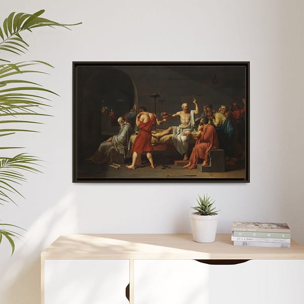 5927066292129718967_2048.jpeg The Death of Socrates – Jacques-Louis David (1787) – Classical Framed Canvas Print