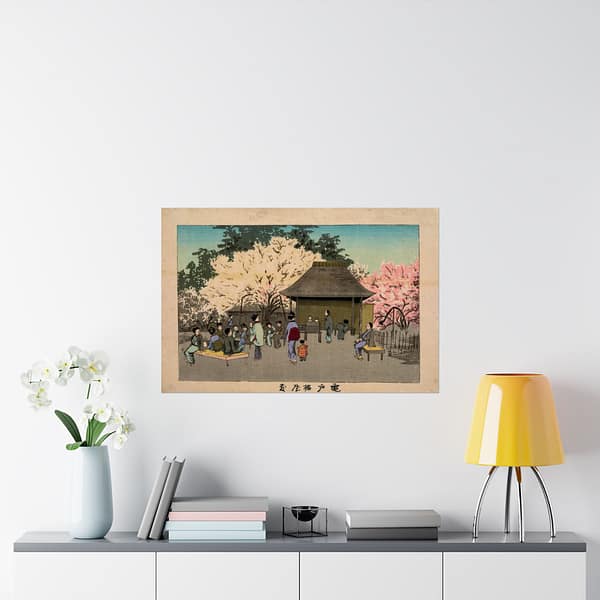 5986608914422419827_2048.jpeg Plum Garden at Kameido – Kobayashi Kiyochika (1879) – Japanese Woodblock Poster Print