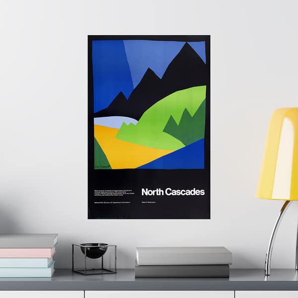 6018025688094754329_2048.jpeg North Cascades – National Park Service (1972) – Vintage Travel Poster Print