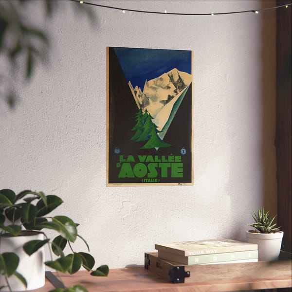 6077546288758844179_2048.jpeg La Vallee d’Aoste (Italie) – ENIT Italian National Tourist Board – Vintage Travel Poster Print