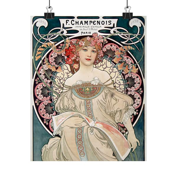 6126980441774412762_2048.jpeg Rêveur, F. Champenois, Imprimeur-Éditeur – Alphonse Mucha (1897) – Art Nouveau Poster Print