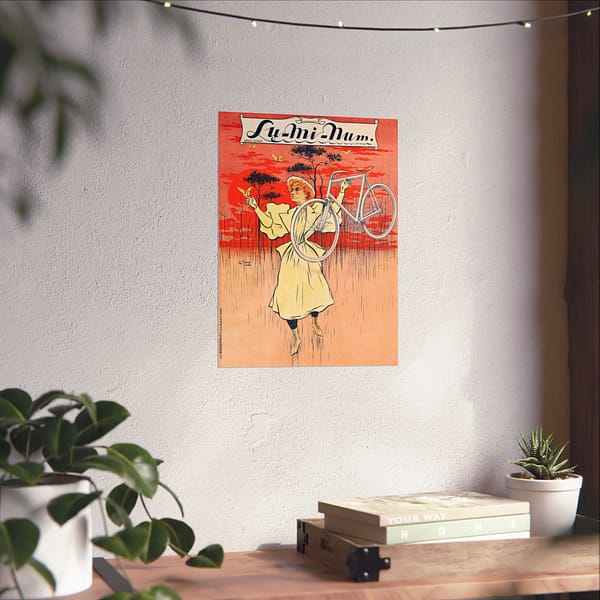 6129705994120461768_2048.jpeg Lu-Mi-Num Bicycle ad – Charles Tichon (c. 1890s) – Art Nouveau Poster Print