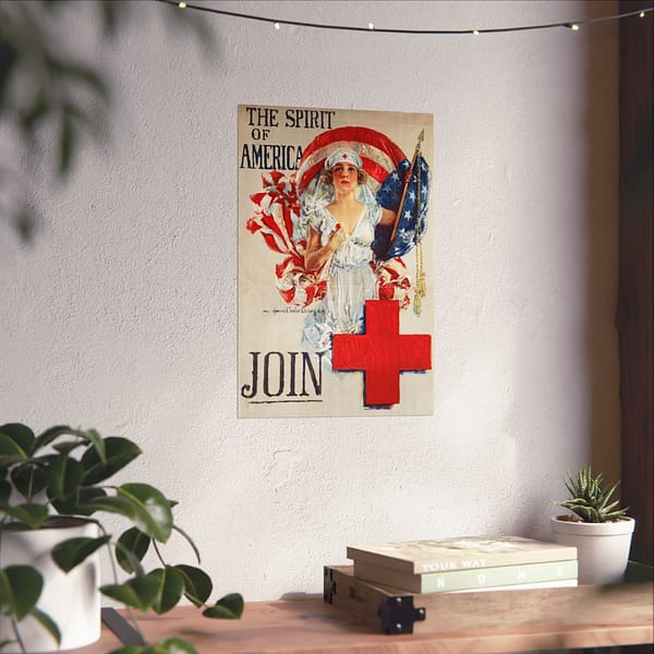 613332596258798322_2048.jpeg The Spirit of America - Join - Howard Chandler Christy (1919) - Patriotic Poster Print