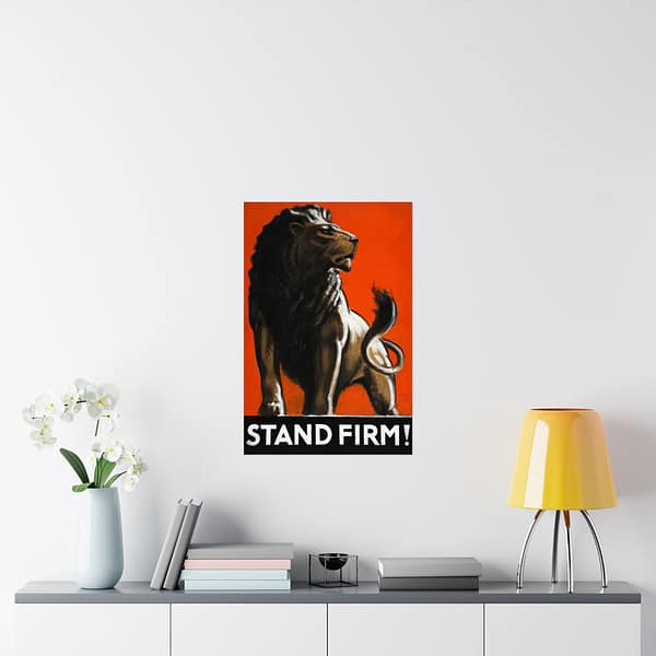 6139135741659768968_2048.jpeg Stand Firm! - Tom Purvis (1943) - Patriotic WWII Poster Print